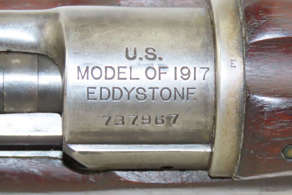WORLD WAR I Era U.S. EDDYSTONE M1917 Bolt Action C&R MILITARY Rifle SLING  -img-9