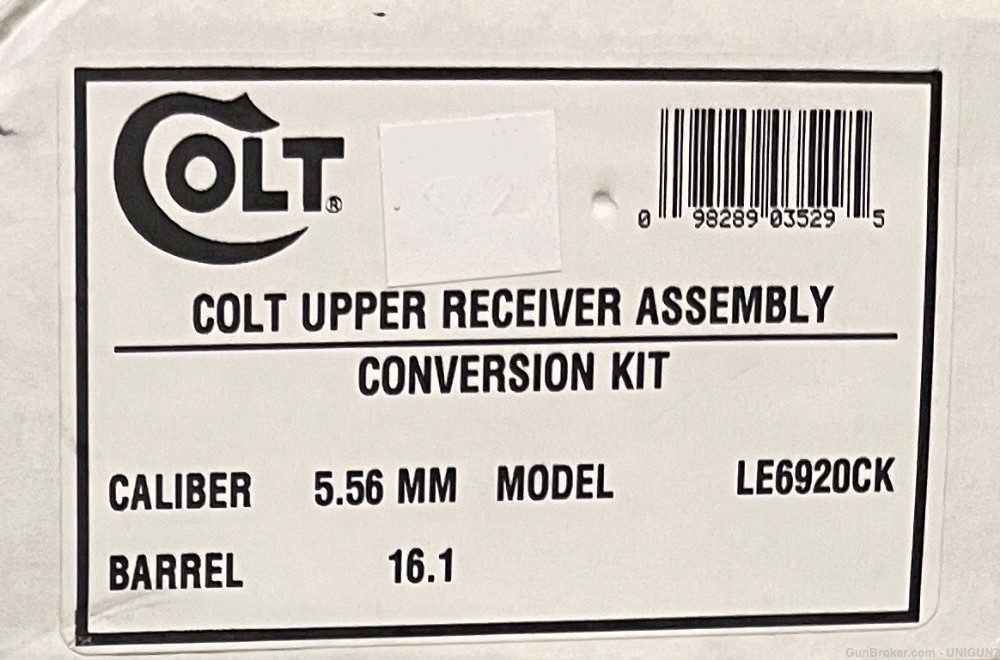COLT Complete Upper Receiver Kit 098289035295 LE6920CK-img-0