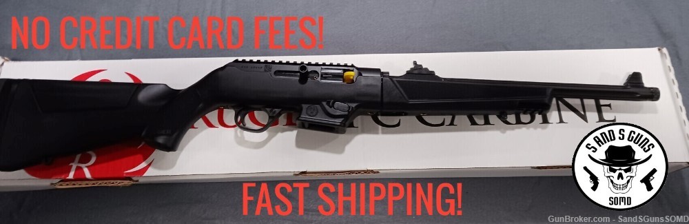 RUGER PC CARBINE 9MM 16" THREADED 10+1 SEMI AUTO RIFLE NEW-img-0