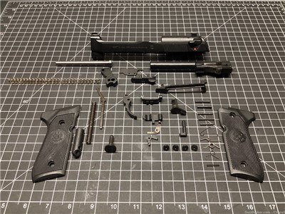 UNICORN BERETTA 92G-SD SUPER DAVE COMPLETE SLIDE ASSEMBLY AND FRAME PARTS 