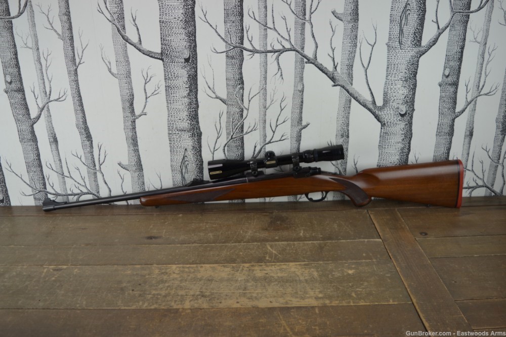 Ruger M77 .243 Winchester 1972 Scope Great Condition Flat Bolt Red Pad-img-0