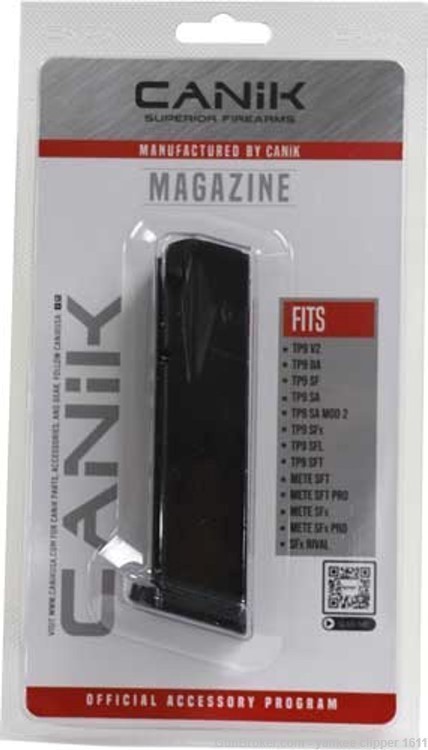 CANIK Magazine 9mm 18Rd Fits TP9SA, TP9v2, TP9SF TP9 MA548-img-0