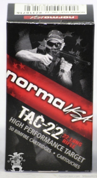 22 LR NORMA USA TAC 22 High Performance Rifle/Pistol 100 RDs -img-1