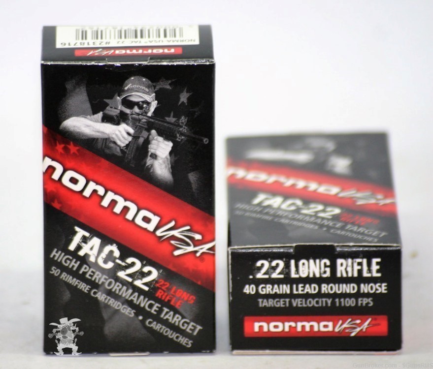 22 LR NORMA USA TAC 22 High Performance Rifle/Pistol 100 RDs -img-0