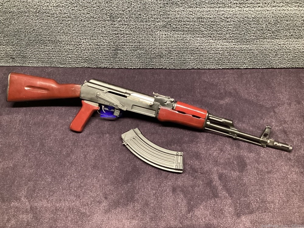 UNBELIEVABLE LANCASTER ARMS AK-47 7.62X39 L47MSS MILLED RED WOOD-img-0