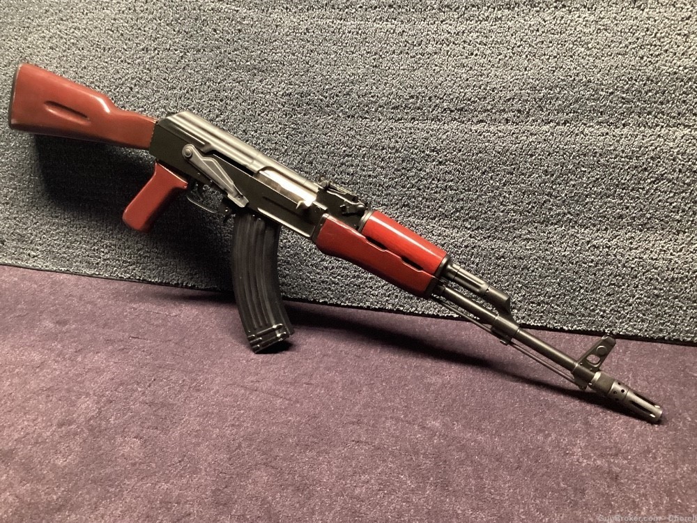 UNBELIEVABLE LANCASTER ARMS AK-47 7.62X39 L47MSS MILLED RED WOOD-img-29