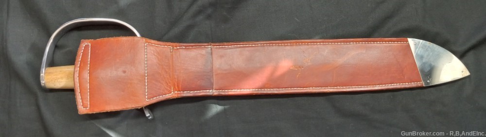 Reproduction of Confederate Style D-Guard Side Knife W/ Sheath -img-2