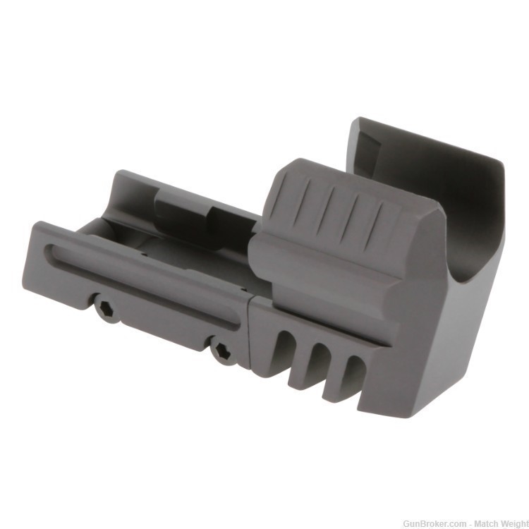 Match Weight - Compensator for H&K HK45C (Compact)  w/o Rail - Aluminum-img-2