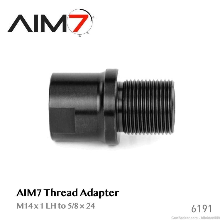 AIM7 Thread Adapter – M14x1 LH to 5/8×24-img-0