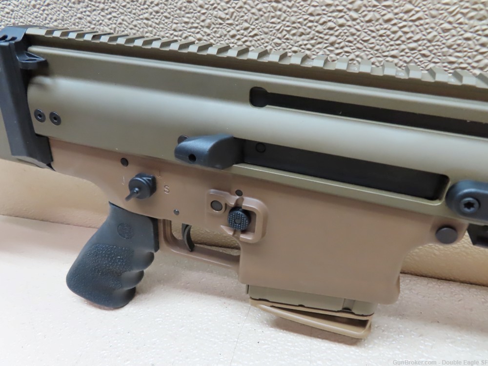 FN SCAR 20 S .308 Battle Rifle   Precision Stock, Geissele Trigger ! MINT -img-22