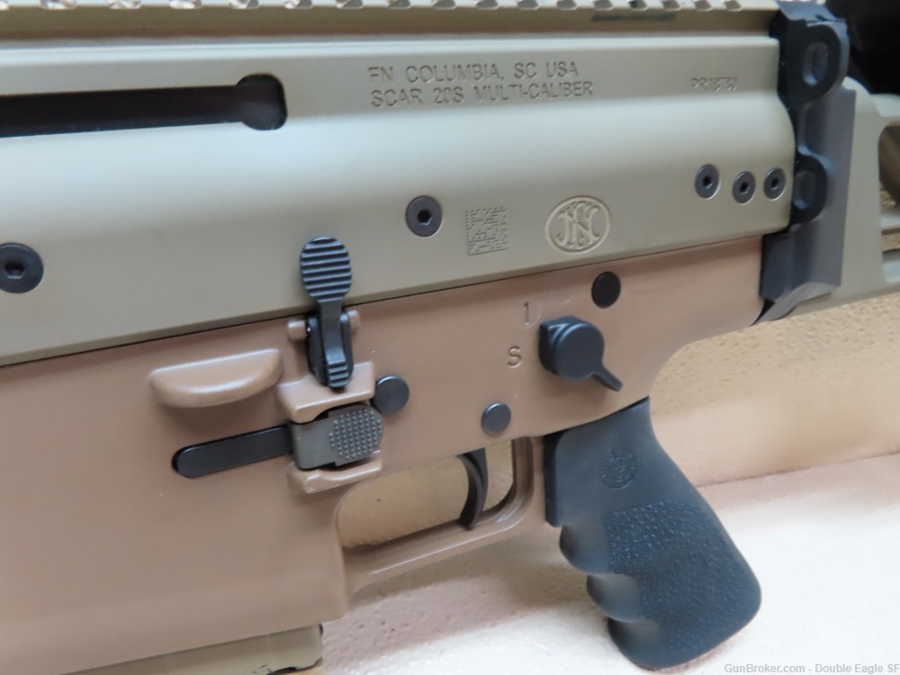 FN SCAR 20 S .308 Battle Rifle   Precision Stock, Geissele Trigger ! MINT -img-6