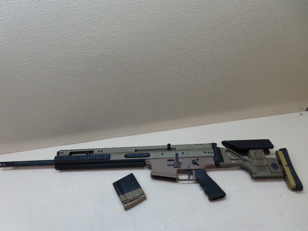 FN SCAR 20 S .308 Battle Rifle   Precision Stock, Geissele Trigger ! MINT -img-33