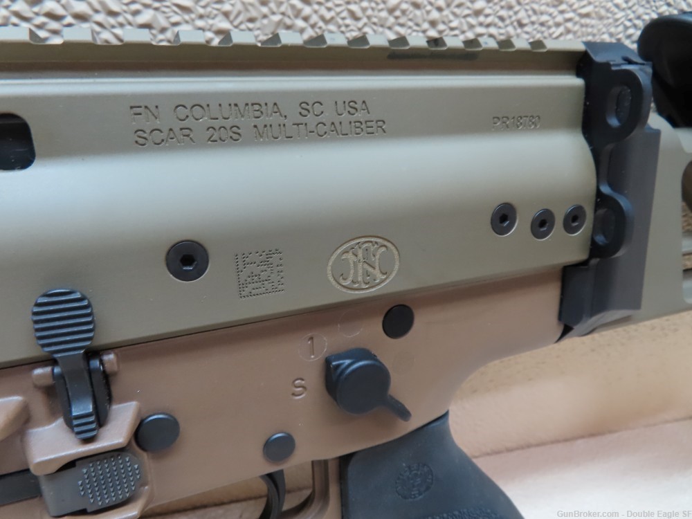 FN SCAR 20 S .308 Battle Rifle   Precision Stock, Geissele Trigger ! MINT -img-5