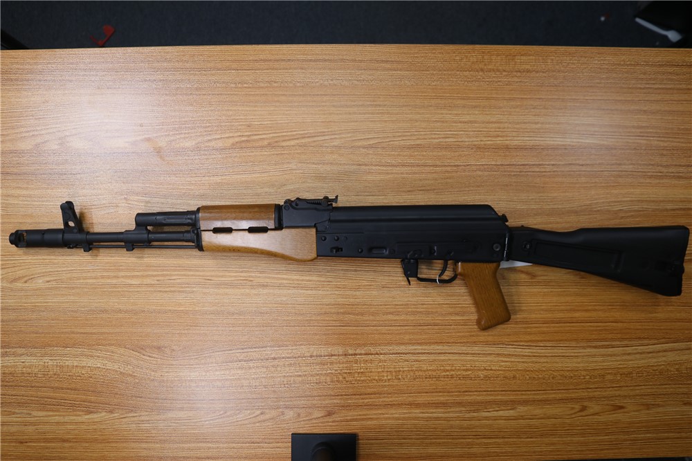 Kalashnikov USA KR-103 AK103 7.62x39 Amber Wood Black Folding Stock 16.3"-img-1