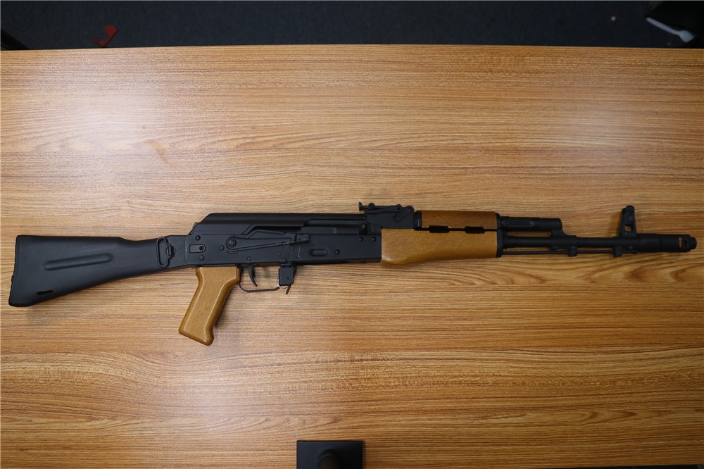 Kalashnikov USA KR-103 AK103 7.62x39 Amber Wood Black Folding Stock 16.3"-img-2