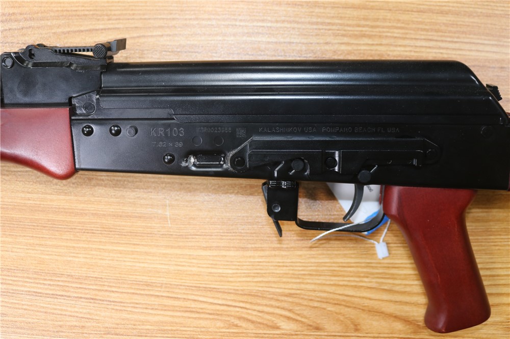 Kalashnikov USA KR-103 AK103 7.62x39 Red Italian Wood Fixed Stock 16.3"-img-7