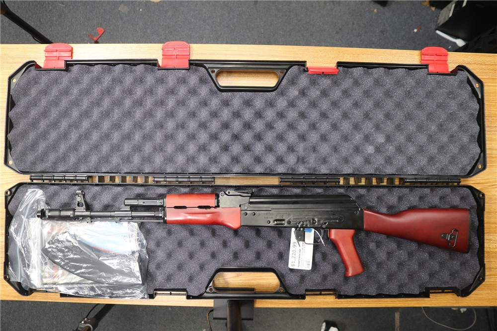 Kalashnikov USA KR-103 AK103 7.62x39 Red Italian Wood Fixed Stock 16.3"-img-0