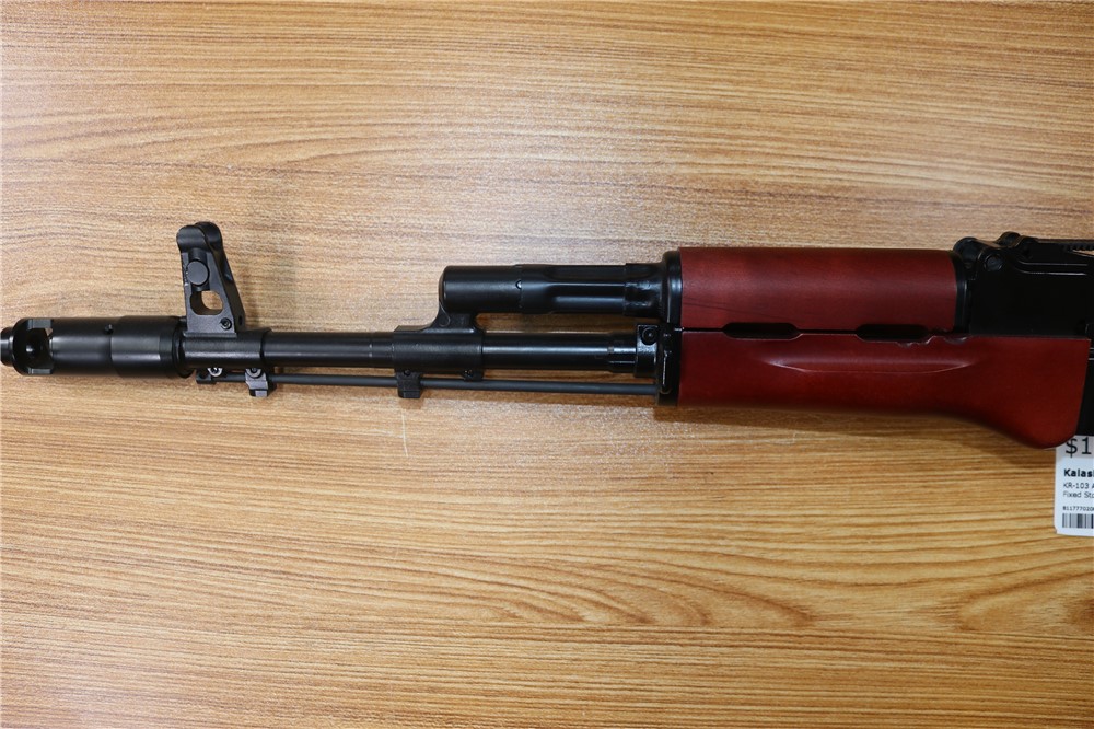 Kalashnikov USA KR-103 AK103 7.62x39 Red Italian Wood Fixed Stock 16.3"-img-6