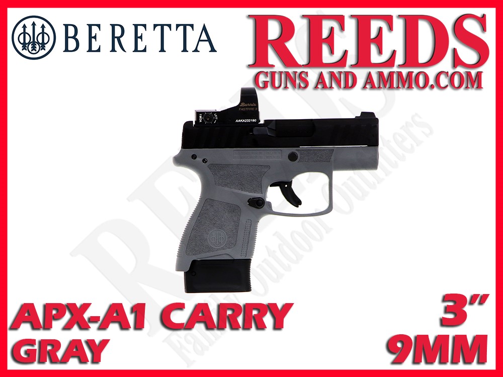 Beretta APX A1 Carry Wolf Gray Burris Red Dot 9mm 3in 1-8Rd JAXN9268A1CO-img-0