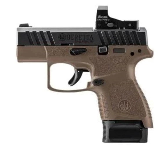 Beretta APX A1 Carry FDE Burris Red Dot 9mm 3in 1-8Rd Mag JAXN9258A1CO-img-0