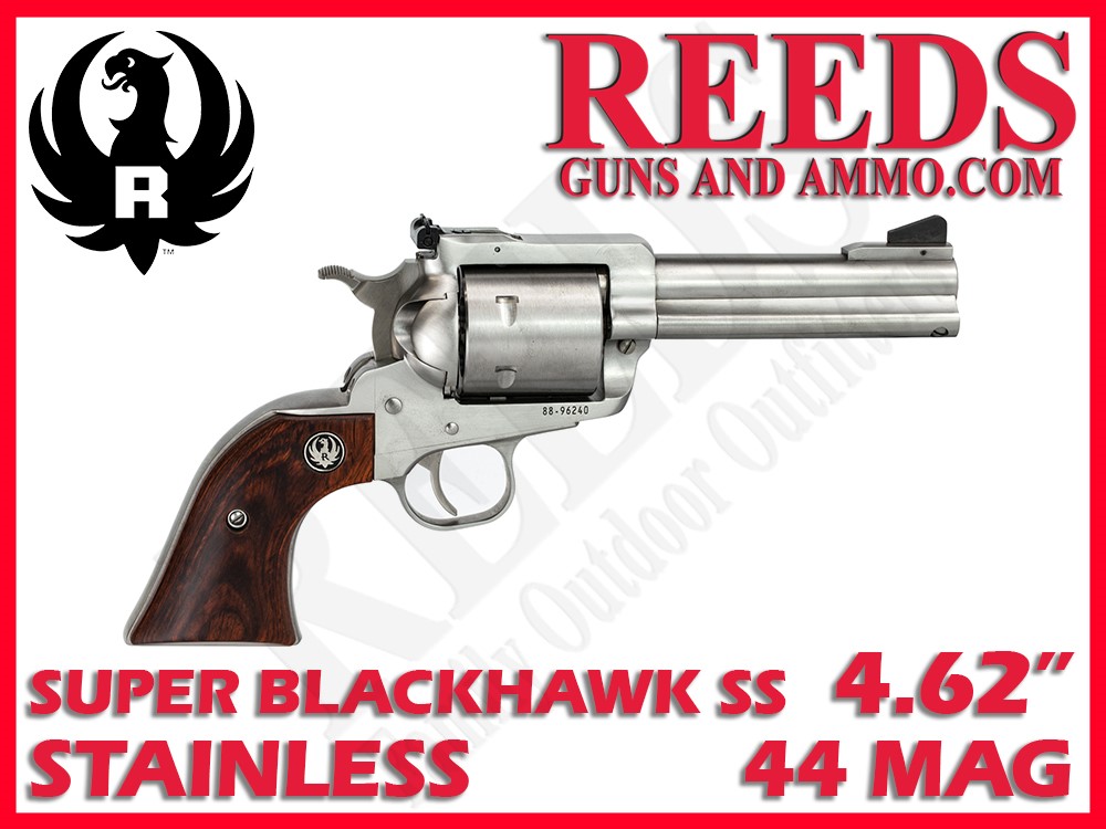 Ruger Super Blackhawk Stainless Hardwood 44 Mag 4.62in 6 Shot 0814-img-0