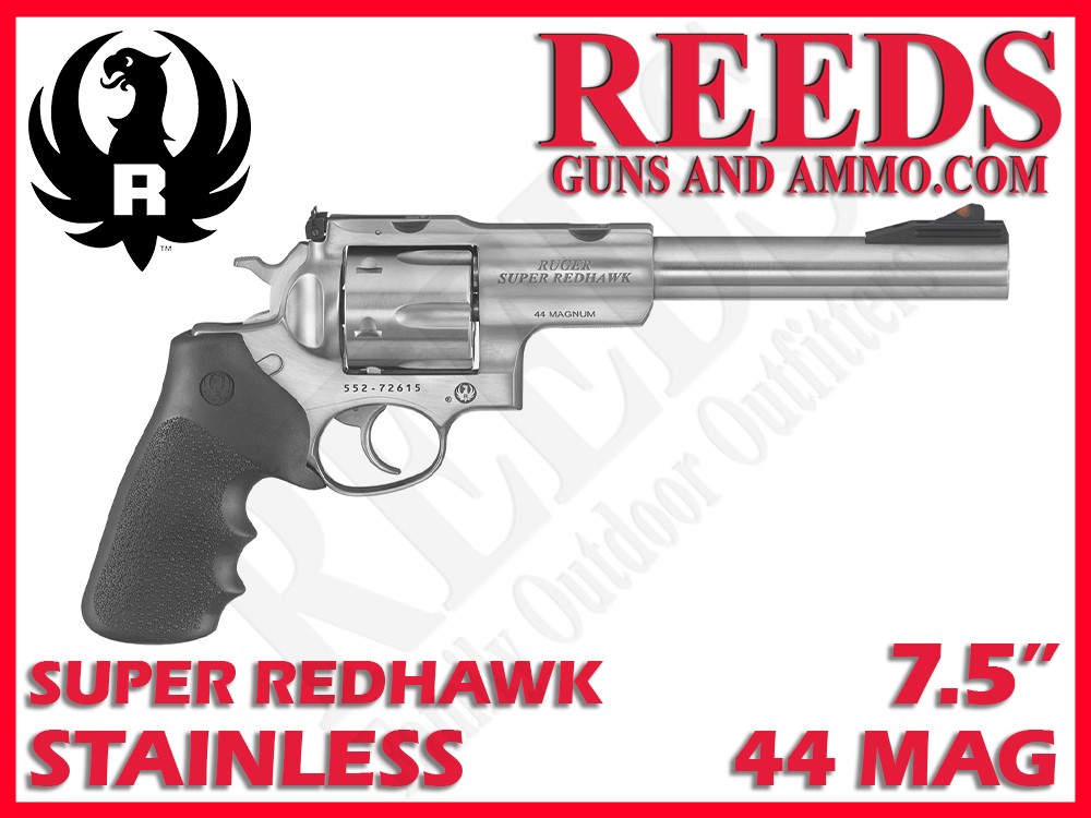 Ruger Super Redhawk Stainless 44 Mag 7.5in 6 Shot 5501-img-0