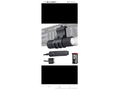 Monstrum 100 Lumens Ultra-Compact Flashlight w/90 Degree Offset Rail Mount
