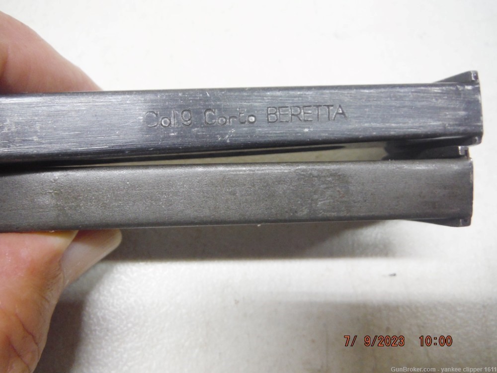 2x Beretta 1934 380 7RD Magazine Factory ORIGINAL very good condition x2-img-2