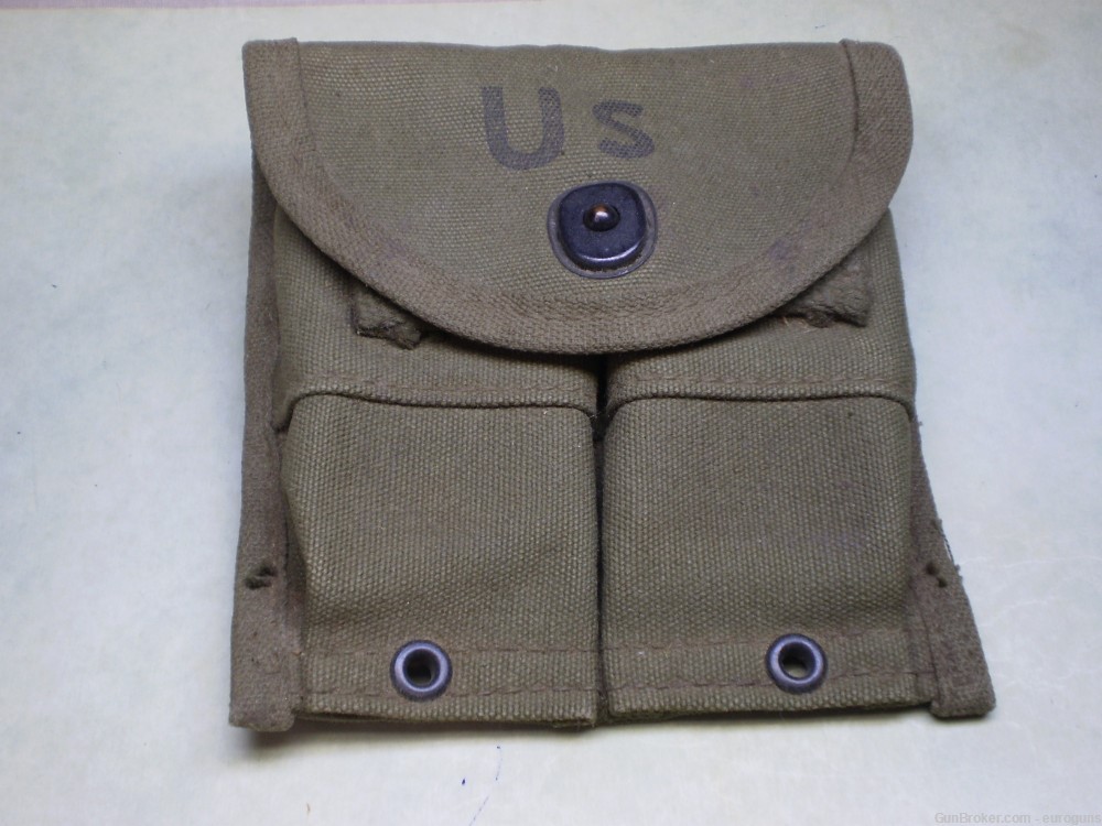 M1 CARBINE, 15 ROUND MAGAZINE POUCH, LIKE NEW CONDITION-img-0