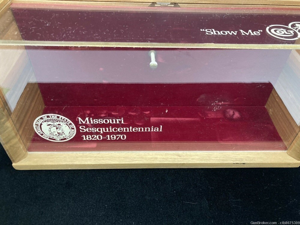 Colt Missouri Sesquicentennial Commemorative SAA Revolver Display Gun Case-img-1