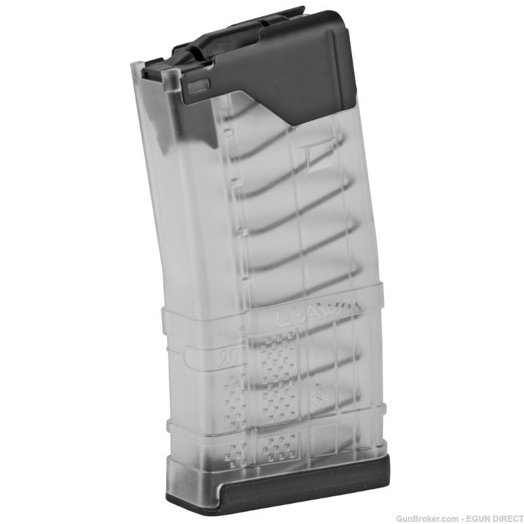 Lancer AR-15 L5 Advanced Warfighter 5.56 NATO Magazine 20 Rounds - Clear-img-0