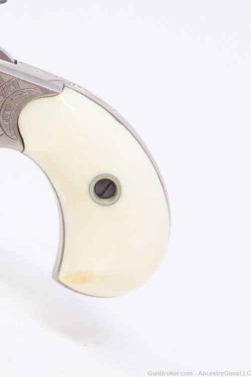 ENGRAVED Antique COLT “NEW LINE” .22 Rimfire ETCHED PANEL Pocket Revolver  -img-2
