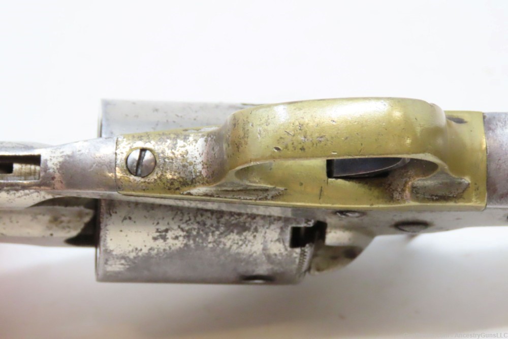 NICE 1870s Antique REMINGTON “New Model” POLICE .38 RF CONVERSION Revolver -img-10