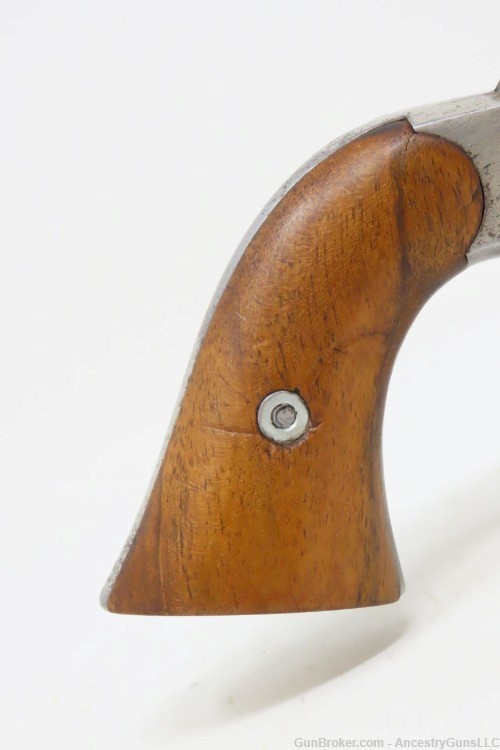 NICE 1870s Antique REMINGTON “New Model” POLICE .38 RF CONVERSION Revolver -img-13