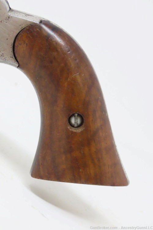 NICE 1870s Antique REMINGTON “New Model” POLICE .38 RF CONVERSION Revolver -img-2