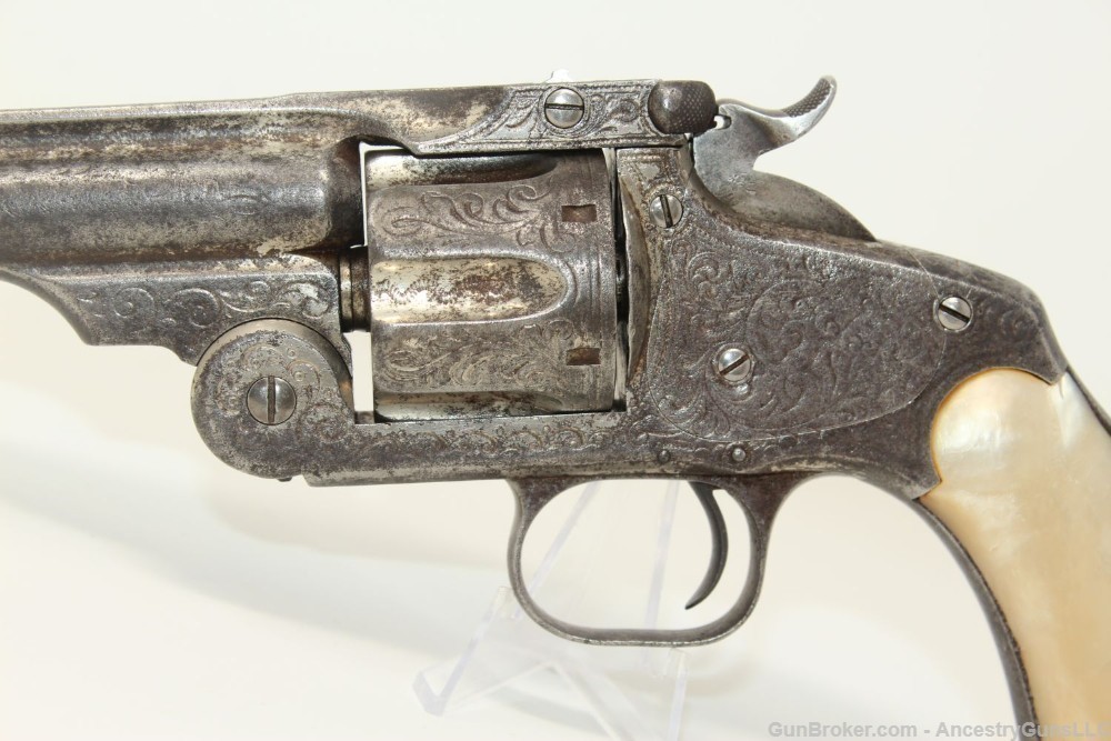 LETTERED, ENGRAVED S&W No. 3 .44 RUSSIAN Revolver-img-4