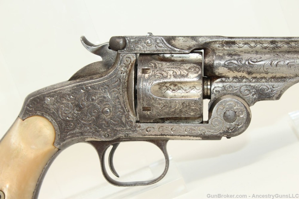 LETTERED, ENGRAVED S&W No. 3 .44 RUSSIAN Revolver-img-17