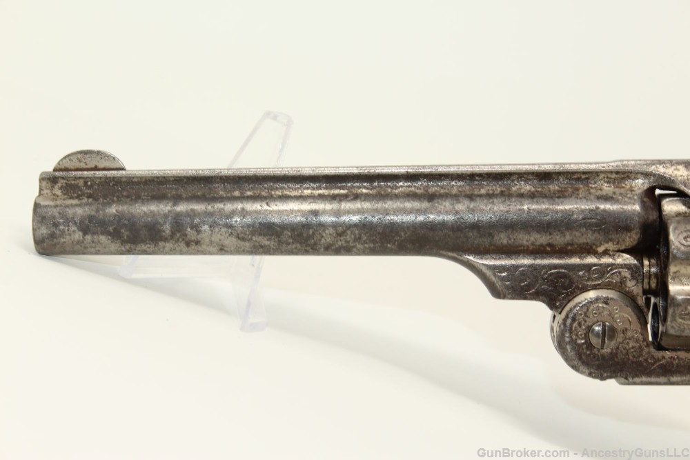LETTERED, ENGRAVED S&W No. 3 .44 RUSSIAN Revolver-img-5