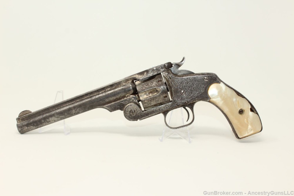 LETTERED, ENGRAVED S&W No. 3 .44 RUSSIAN Revolver-img-2