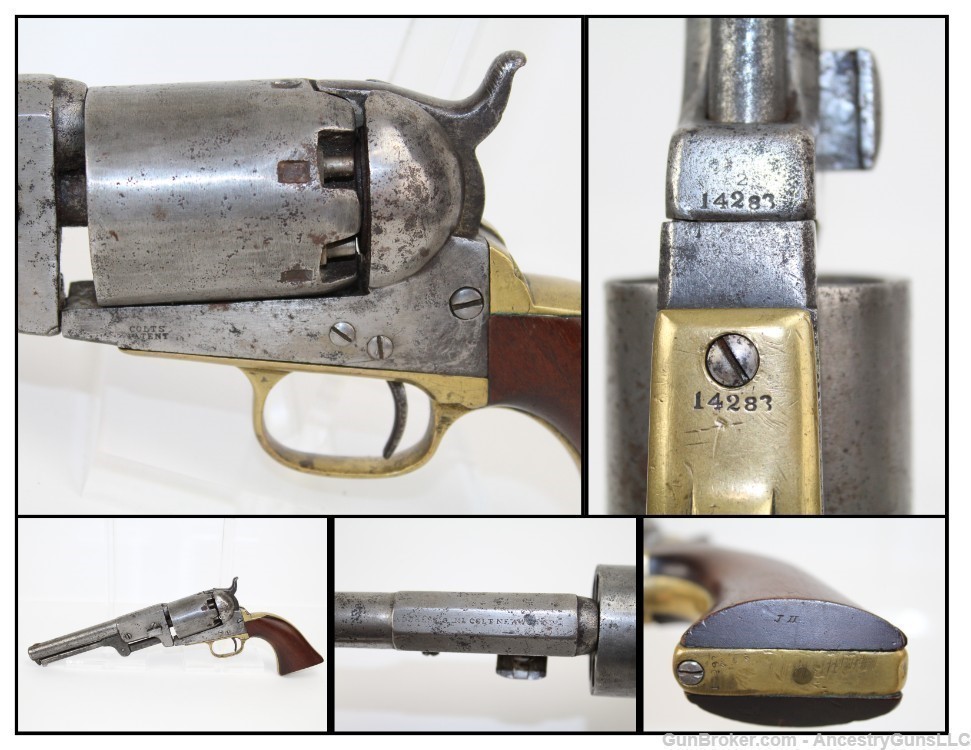 ANTEBELLUM Antique COLT DRAGOON .44 Revolver-img-0