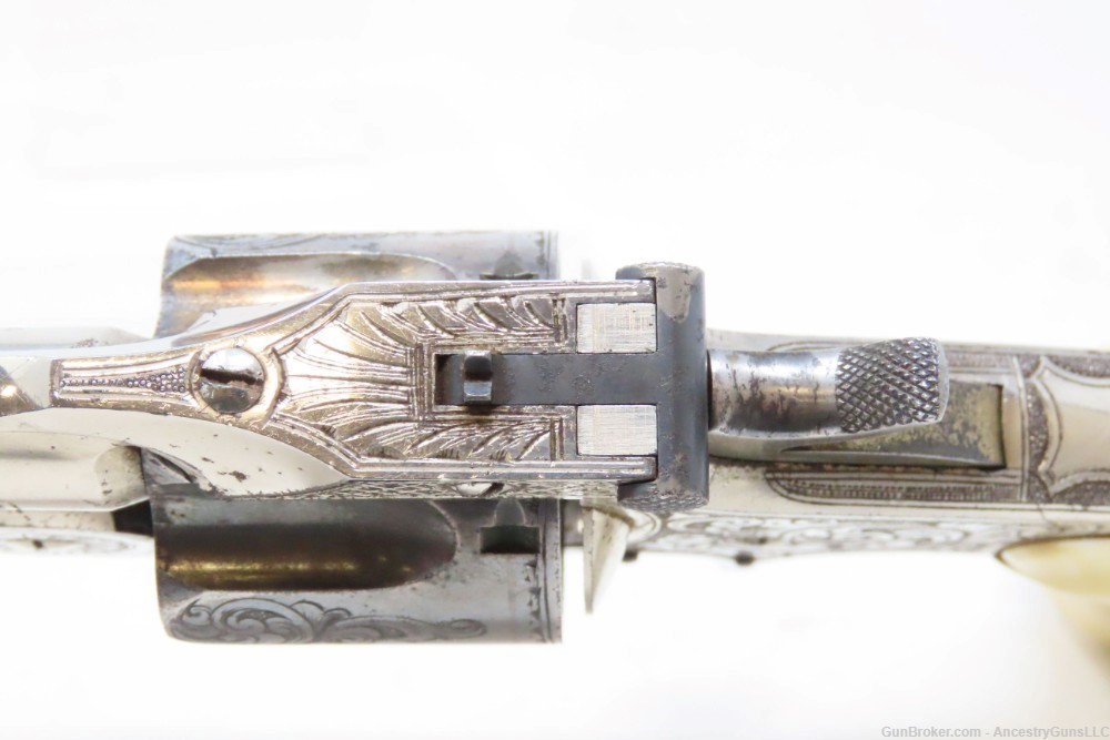 ENGRAVED, GOLD, SILVER, NICKEL, Carved IVORY “BABY RUSSIAN” S&W 38 Revolver-img-7