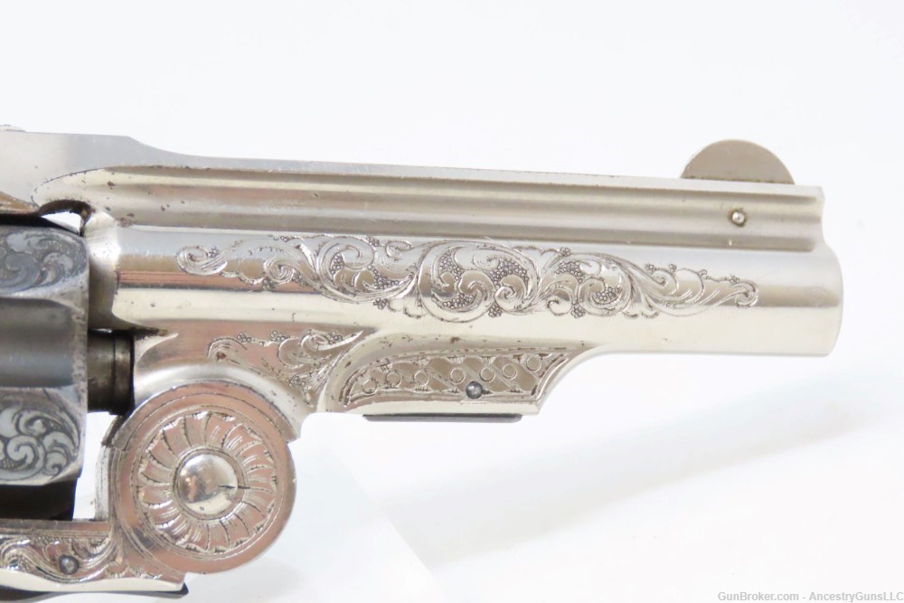ENGRAVED, GOLD, SILVER, NICKEL, Carved IVORY “BABY RUSSIAN” S&W 38 Revolver-img-16