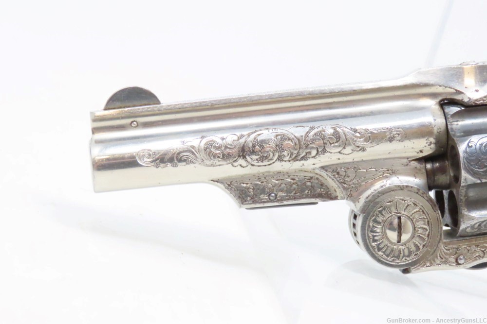 ENGRAVED, GOLD, SILVER, NICKEL, Carved IVORY “BABY RUSSIAN” S&W 38 Revolver-img-5