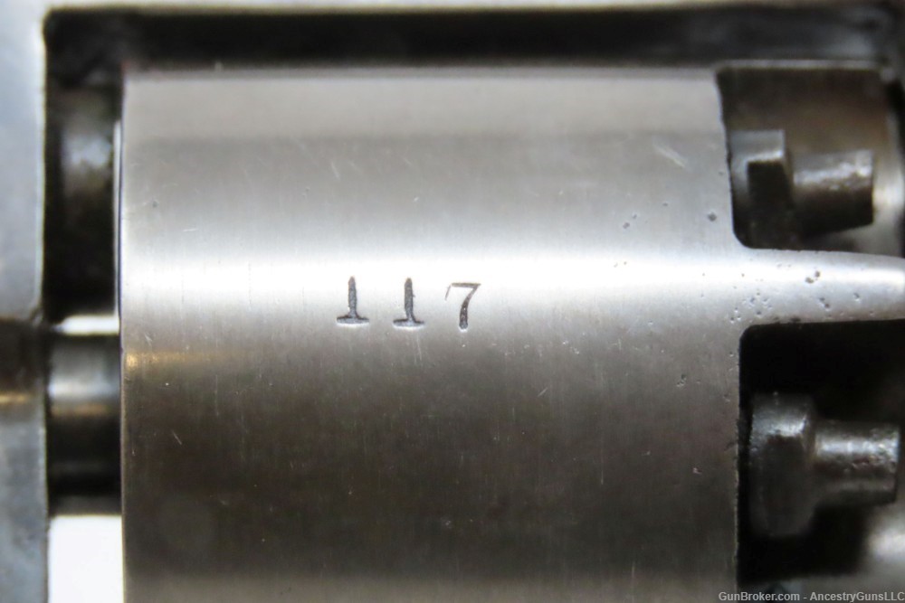 RARE Antique C.S. PETTENGILL .31 Caliber POCKET Model PERCUSSION Revolver-img-5