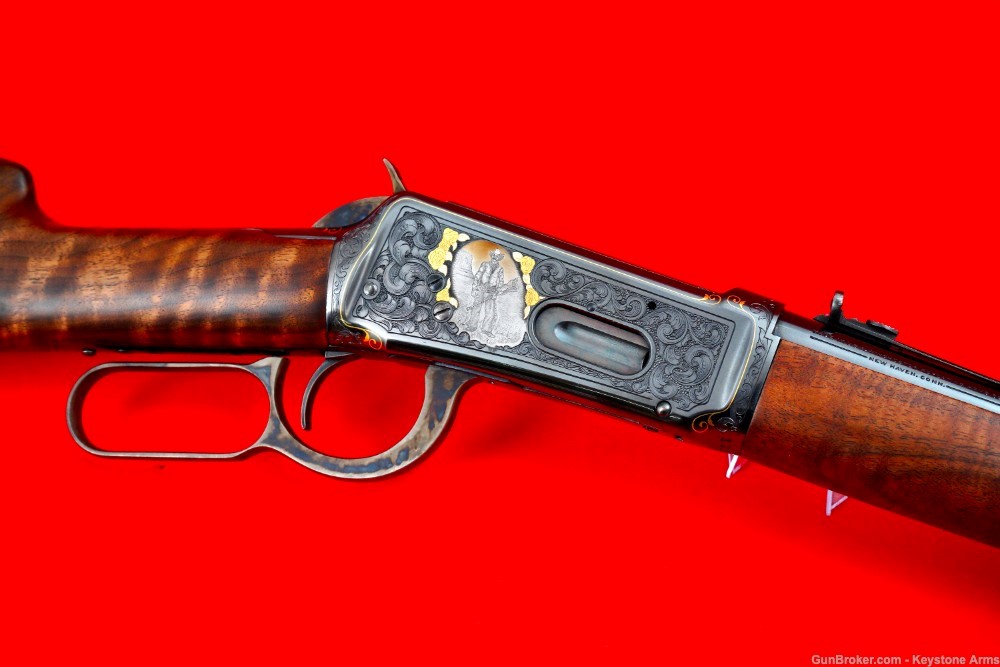 Spectacular 1942 Winchester 94 FEGA Master Engraved " Desperado" COA-img-2