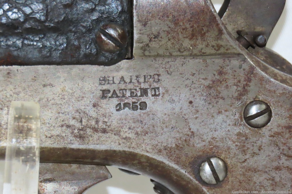 RARE Antique AMERICAN Civil War SHARPS & HANKINS M1862 NAVY Carbine w/COVER-img-5