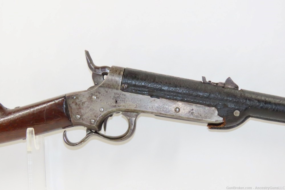RARE Antique AMERICAN Civil War SHARPS & HANKINS M1862 NAVY Carbine w/COVER-img-15