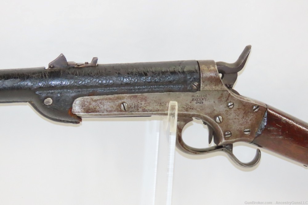RARE Antique AMERICAN Civil War SHARPS & HANKINS M1862 NAVY Carbine w/COVER-img-3