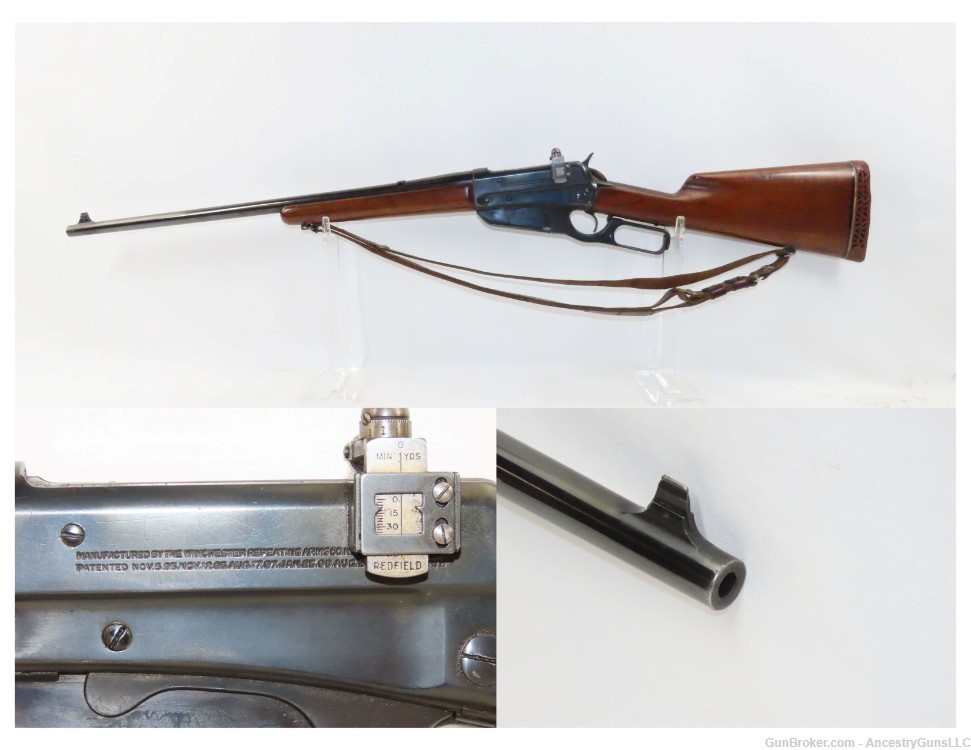 c1922 LEFT-HANDED WINCHESTER Model 1895 .30-06 LEVER ACTION Carbine C&R  -img-0