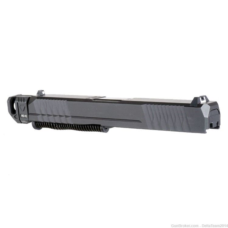 Glock 19 Gen 1-3 Compatible - 9mm Complete Pistol Slide - Quad Compensator-img-3